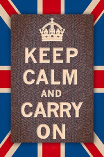 Keep Calm Britain by The Vintage Collection art print