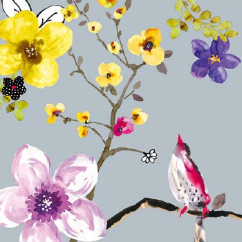 Blossom Birds I by Sandra Jacobs art print