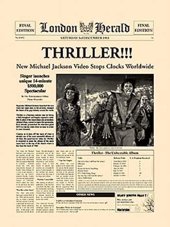 Thriller by The Vintage Collection art print