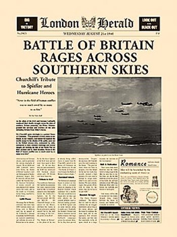 Battle Of Britain by The Vintage Collection art print