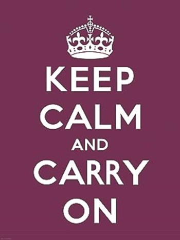 Keep Calm And Carry On III by The Vintage Collection art print