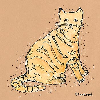 Kitty Tales III by Clare Ormerod art print