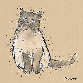 Kitty Tales IV by Clare Ormerod art print