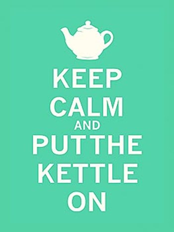 Keep Calm, Mint Tea by The Vintage Collection art print