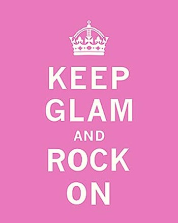 Keep Glam and Rock On III by The Vintage Collection art print