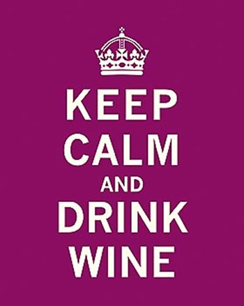 Keep Calm, Drink Wine by The Vintage Collection art print