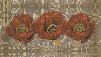 Poppy Panel II by Jennifer Goldberger art print