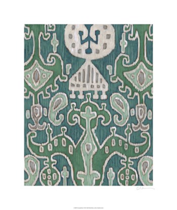 Emerald Ikat I by Chariklia Zarris art print