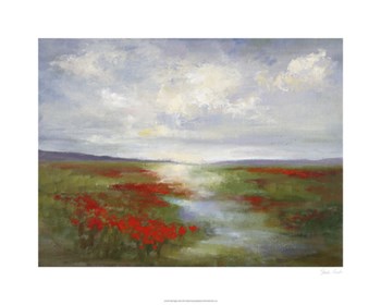 Red Poppy Field by Sheila Finch art print