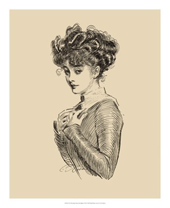 Not Worrying About Her Rights by Charles Dana Gibson art print