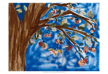 Blue Apple Tree by Sisa Jasper art print