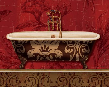 Royal Red Bath I by Lisa Audit art print