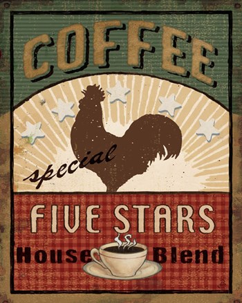 Coffee Blend Label III by Daphne Brissonnet art print