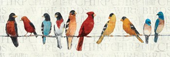 The Usual Suspects - Birds on a Wire by Avery Tillmon art print