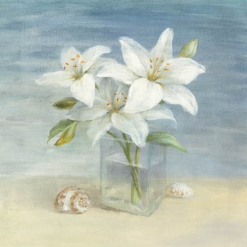 Lilies and Shells by Danhui Nai art print