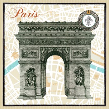 Monuments des Paris Arc by Sue Schlabach art print