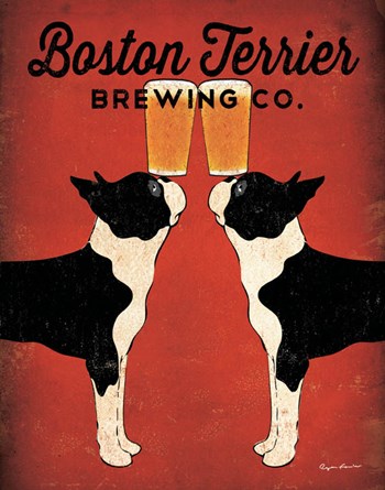 Boston Terrier Brewing Co. by Ryan Fowler art print