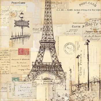 Paris Collage II by Pela Studio art print