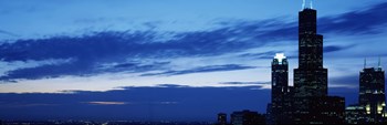 Buildings in a city, Sears Tower, Chicago, Cook County, Illinois, USA by Panoramic Images art print