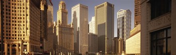 Close up of Skyscrapers in Chicago by Panoramic Images art print