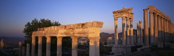 Turkey, Pergamum, temple ruins by Panoramic Images art print