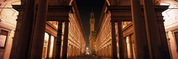 Uffizi Museum, Palace Vecchio, Florence, Italy by Panoramic Images art print