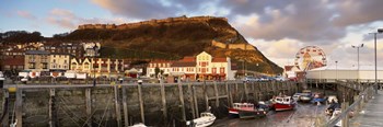 Speed Boats At A Commercial Dock, Scarborough, North Yorkshire, England, United Kingdom by Panoramic Images art print