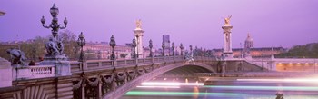 Bridge over a river, Seine River, Paris, France by Panoramic Images art print