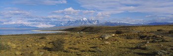 Clouds over a landscape, Las Cumbres, Parque Nacional, Torres Del Paine National Park, Patagonia, Chile by Panoramic Images art print