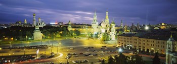 High angle view of a town square, Red Square, Moscow, Russia by Panoramic Images art print