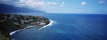 High angle view of an island, Ponta Delgada, Madeira, Portugal by Panoramic Images art print
