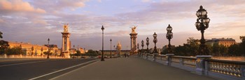 Pont Alexandre III with the Hotel Des Invalides in the background, Paris, Ile-de-France, France by Panoramic Images art print