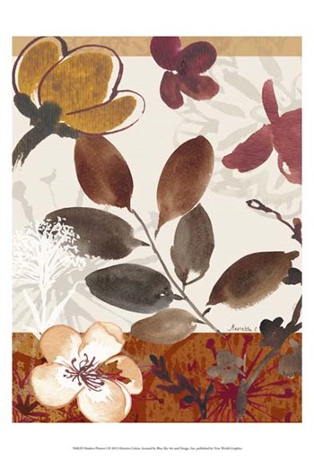 Modern Flowers I by Marietta Cohen art print