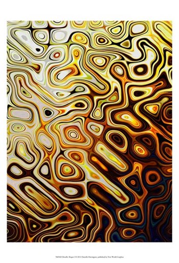 Metallic Shapes I by Danielle Harrington art print