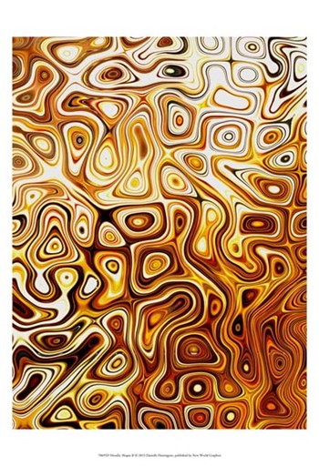 Metallic Shapes II by Danielle Harrington art print
