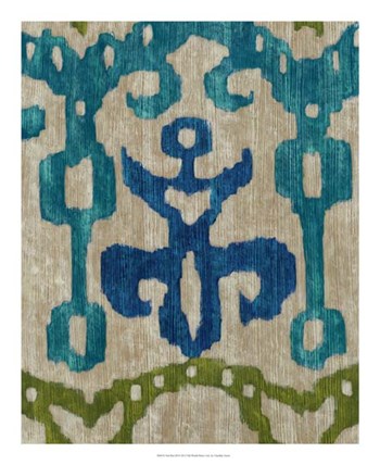 Teal Ikat III by Chariklia Zarris art print