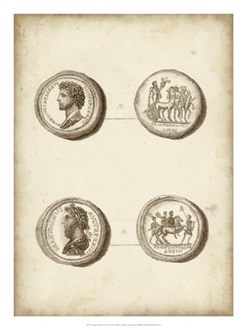 Antique Roman Coins VI art print