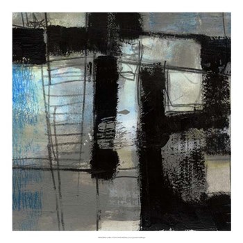 Black on Blue I by Jennifer Goldberger art print