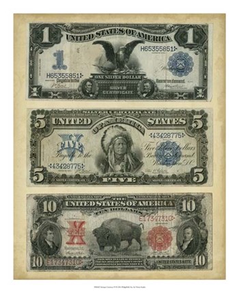 Antique Currency VI by Vision Studio art print