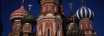 Low angle view of a church, St. Basil&#39;s Cathedral, Red Square, Moscow, Russia by Panoramic Images art print