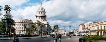 Government building in a city, El Capitolio, Havana, Cuba by Panoramic Images art print