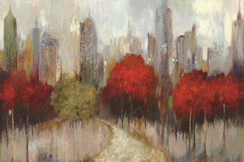 Downtown Red by Allison Pearce art print
