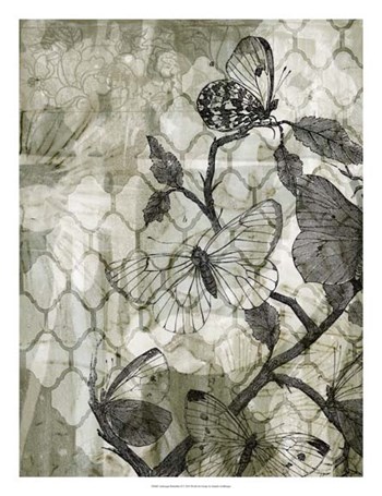 Arabesque Butterflies II by Jennifer Goldberger art print