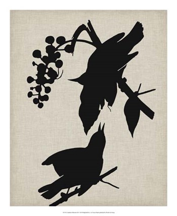 Audubon Silhouette III by Vision Studio art print