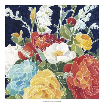 Midnight Florals I by Megan Meagher art print