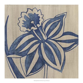 Indigo Daffodil by Chariklia Zarris art print