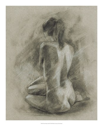 Charcoal Figure Study II by Ethan Harper art print