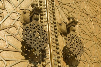 MOROCCO, Fes, Jdid, Royal Palace, moorish door detail by Walter Bibikow / Danita Delimont art print
