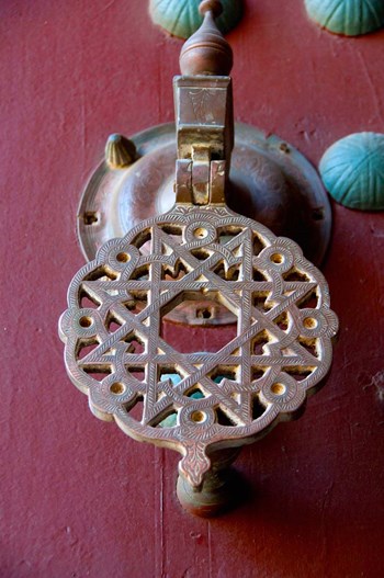 Morocco, Islamic law courts, moorish door by Cindy Miller Hopkins / Danita Delimont art print