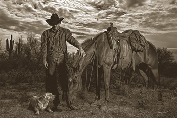 Compadres by Barry Hart art print